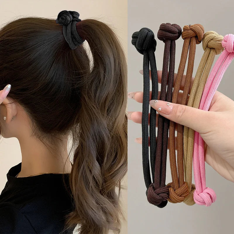 Kit de elásticos de cabelo finos e resistentes