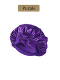 Touca de cetim para cabelo cacheado