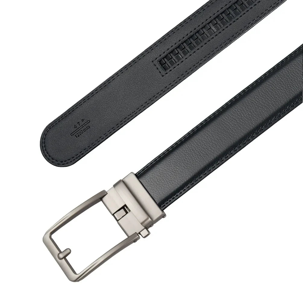 Cinto masculino com fivela automática (catraca)