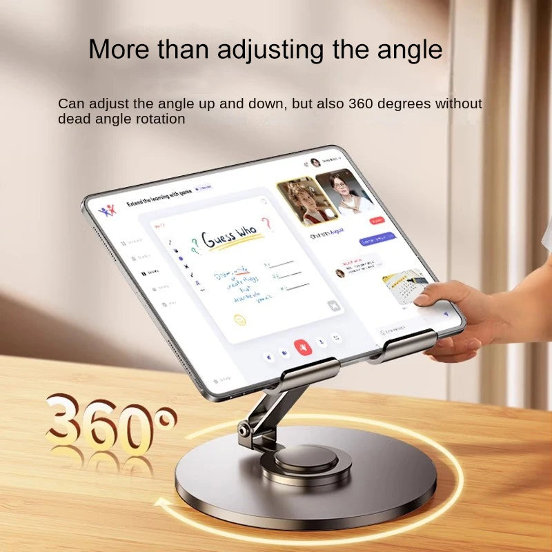 Suporte de mesa de alumínio para tablet e celular