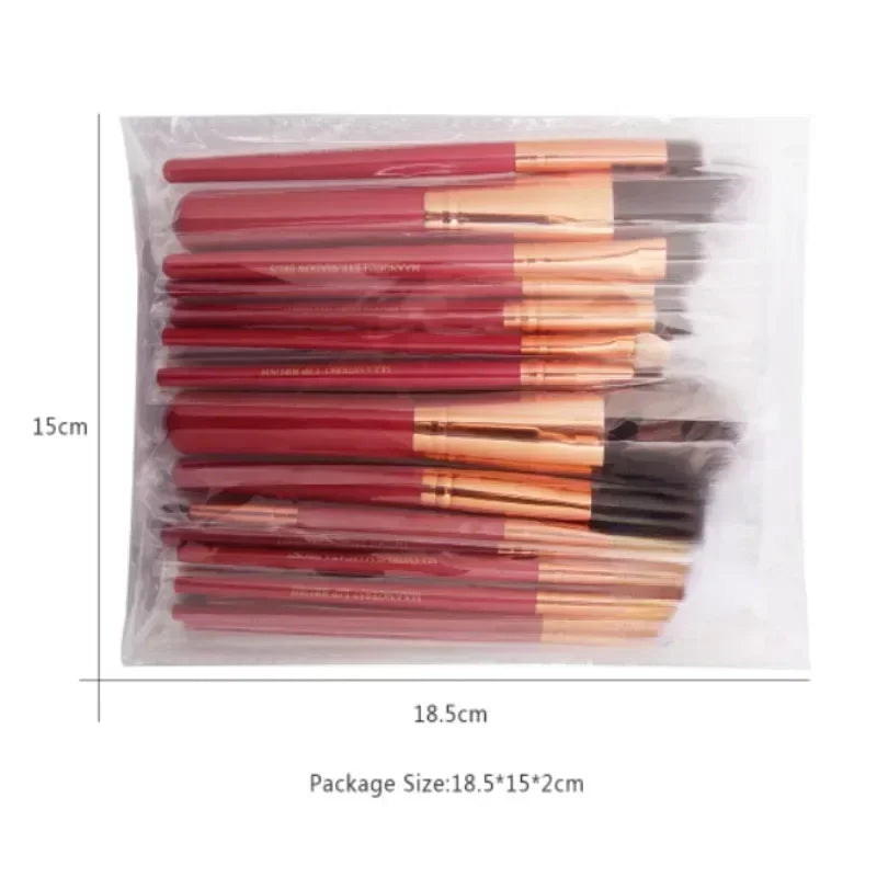 Kit de pincéis de maquiagem profissional com estojo (13 ou 22 peças)