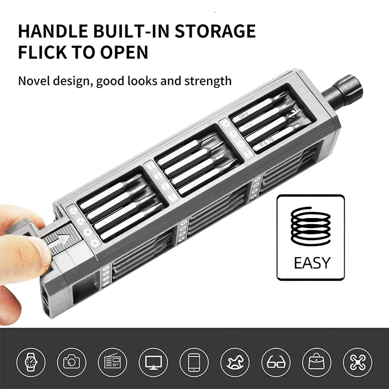 Kit chave de precisão 32 ou 46 em 1 (Torx, Phillips e sextavada)