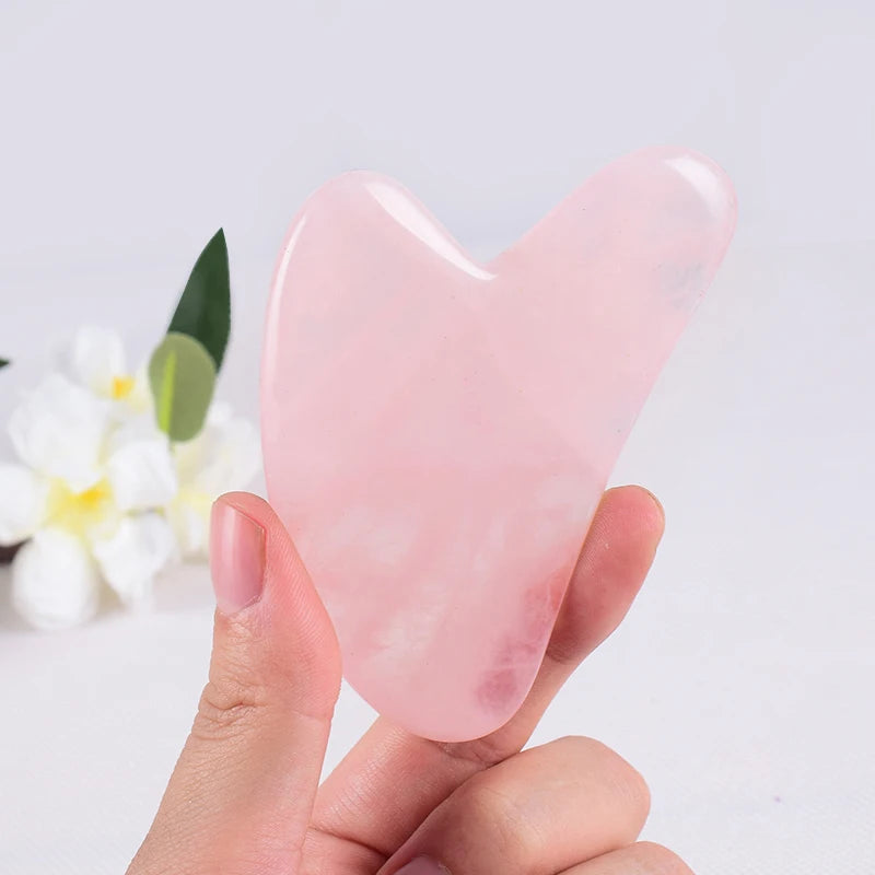 Gua sha de pedra natural para massagem facial