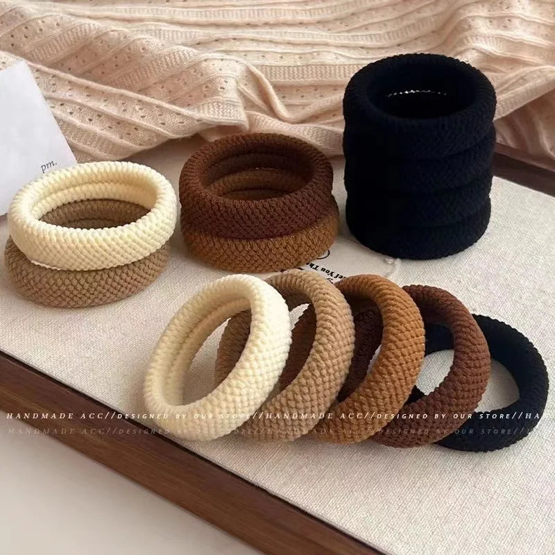 Kit de elásticos de cabelo scrunchie (5 ou 10 unidades)