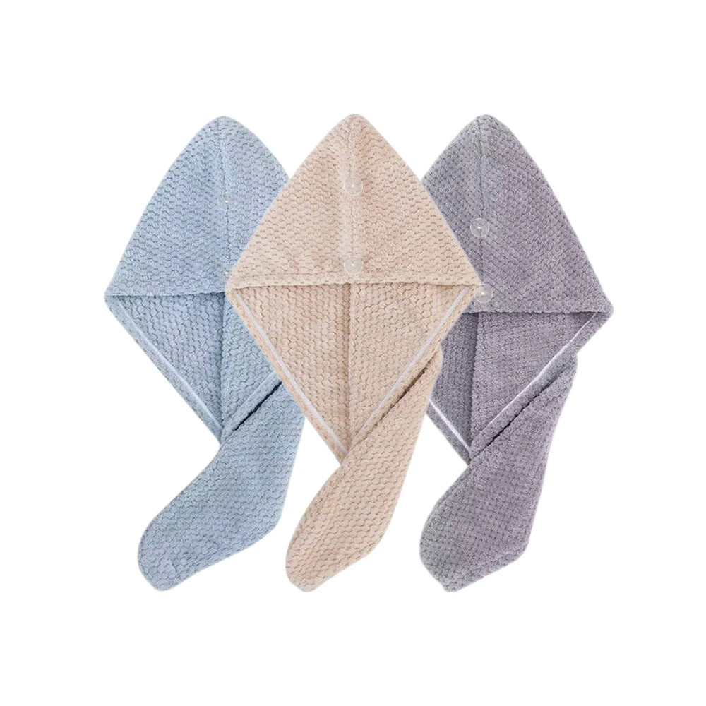 Toalha turbante texturizada para cabelo