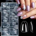 Kit 120 unhas postiças transparentes (12 tamanhos)
