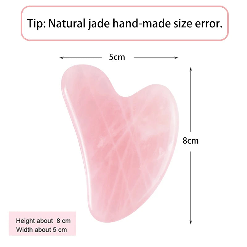 Gua sha de pedra natural para massagem facial