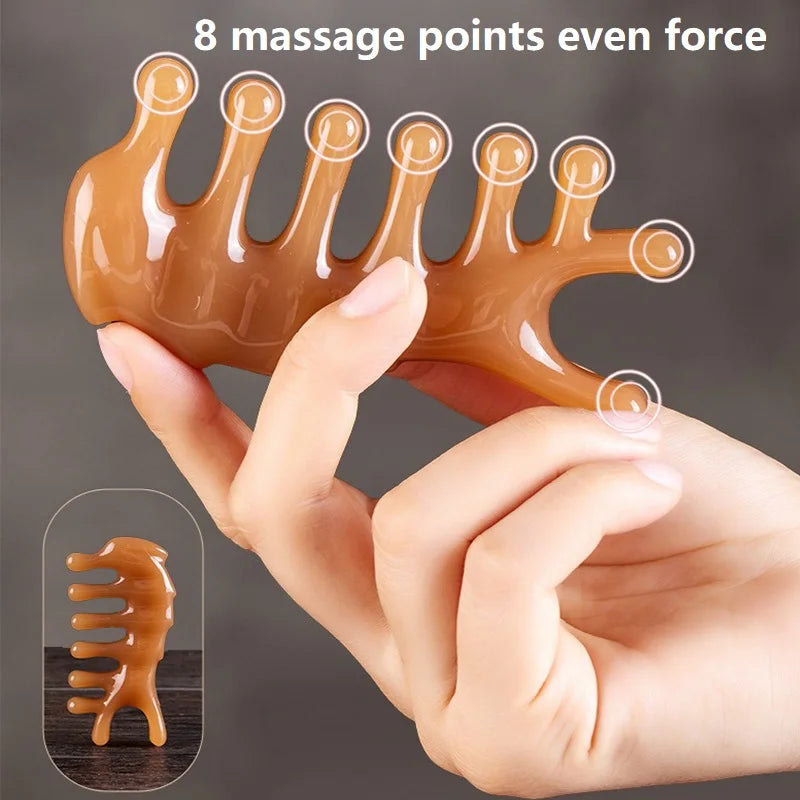 Rolo facial e gua sha de resina (1, 2 ou 3 peças)