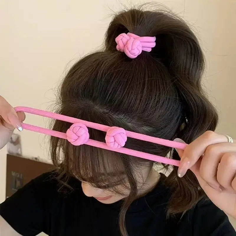 Kit de elásticos de cabelo finos e resistentes