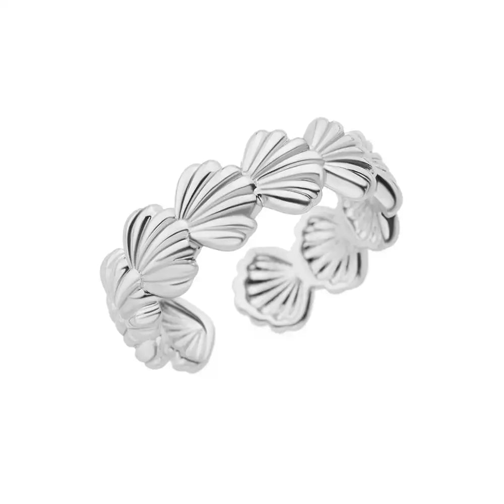 Anel feminino em aço inox 316L dourado