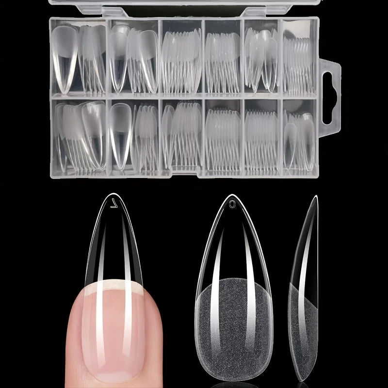 Kit 120 unhas postiças tips (vários formatos)