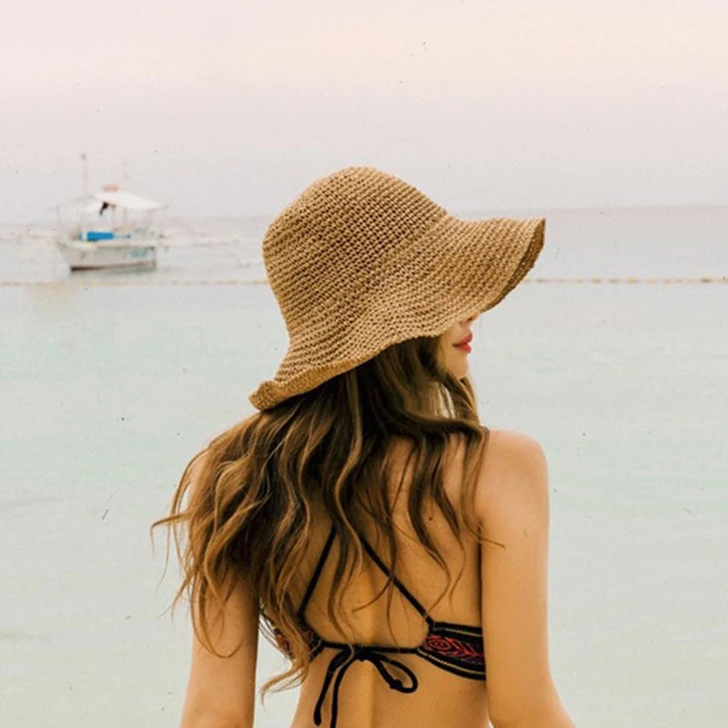Chapéu de palha feminino para praia