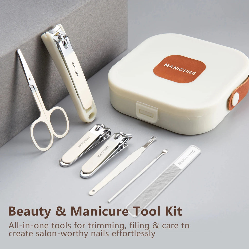 Kit cortador de unhas antiespirro 7 em 1