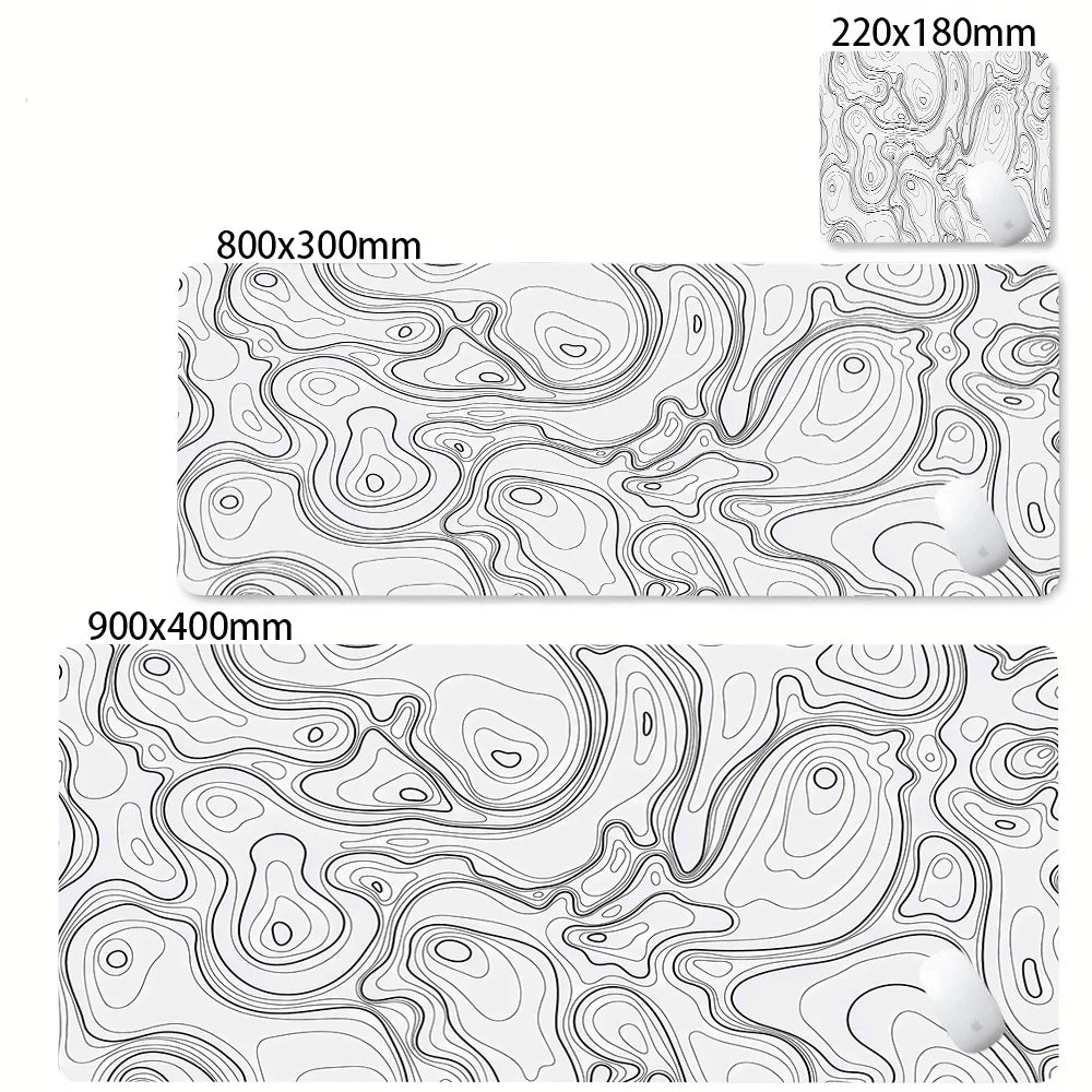 Mouse pad gamer grande estampa abstrata