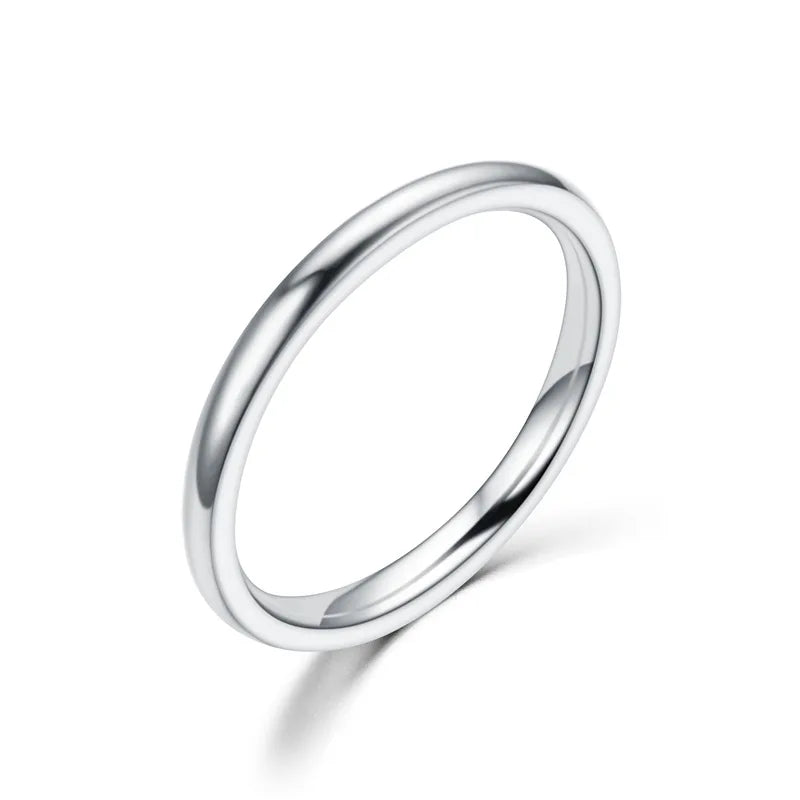 Anel fino de aço inox 2 mm