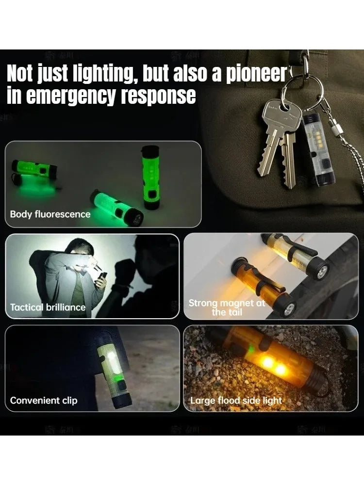 Mini lanterna chaveiro LED recarregável