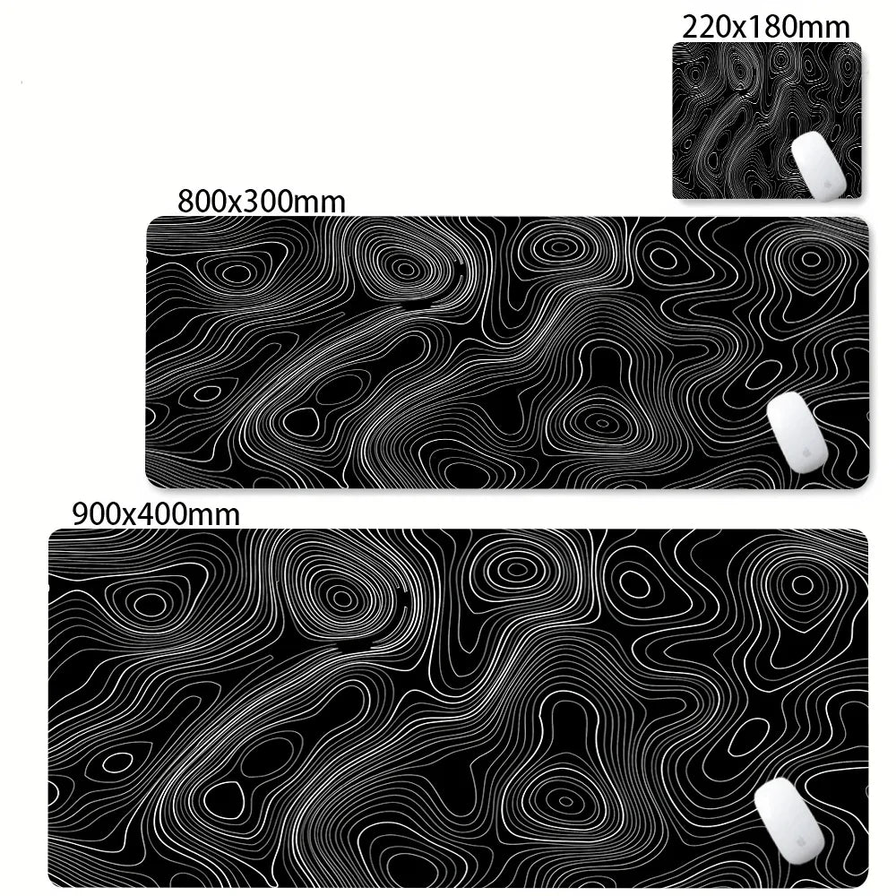 Mouse pad gamer grande estampa abstrata