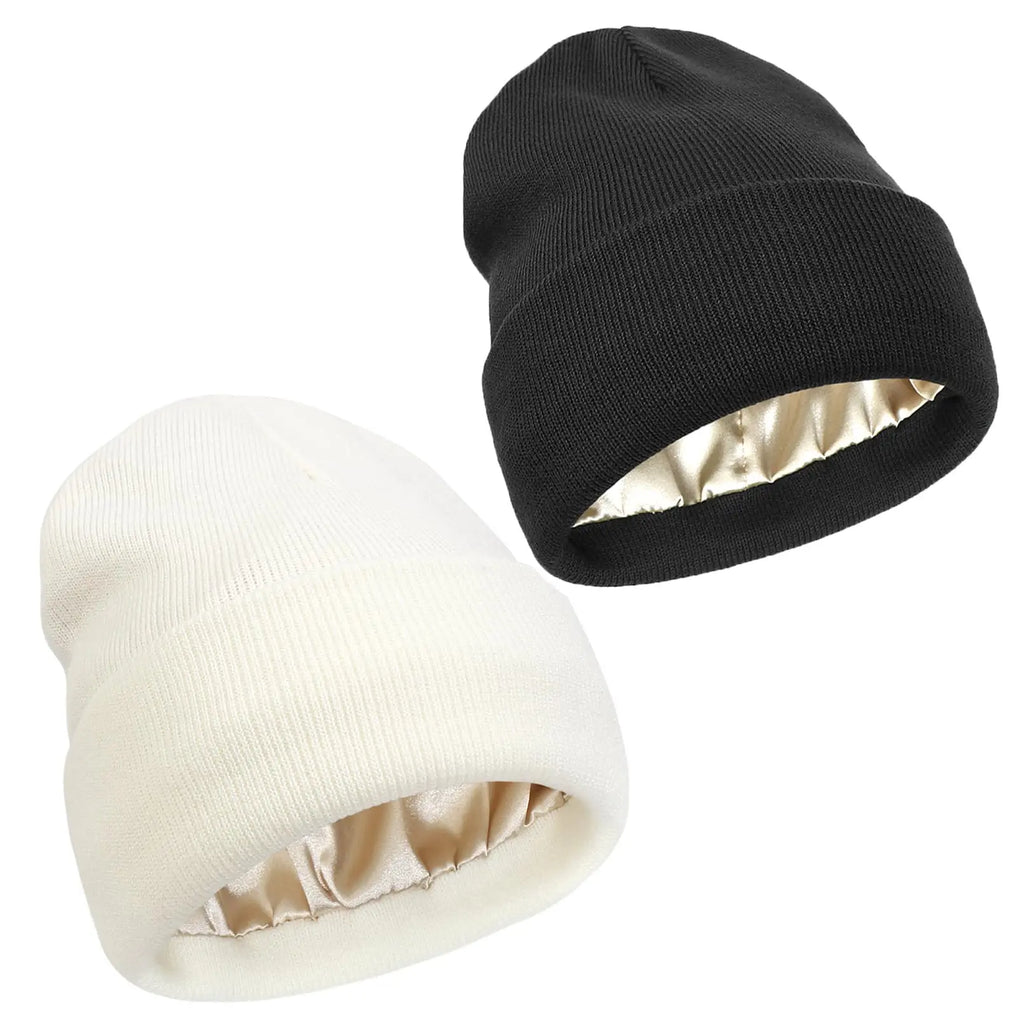 Gorro feminino forrado com cetim