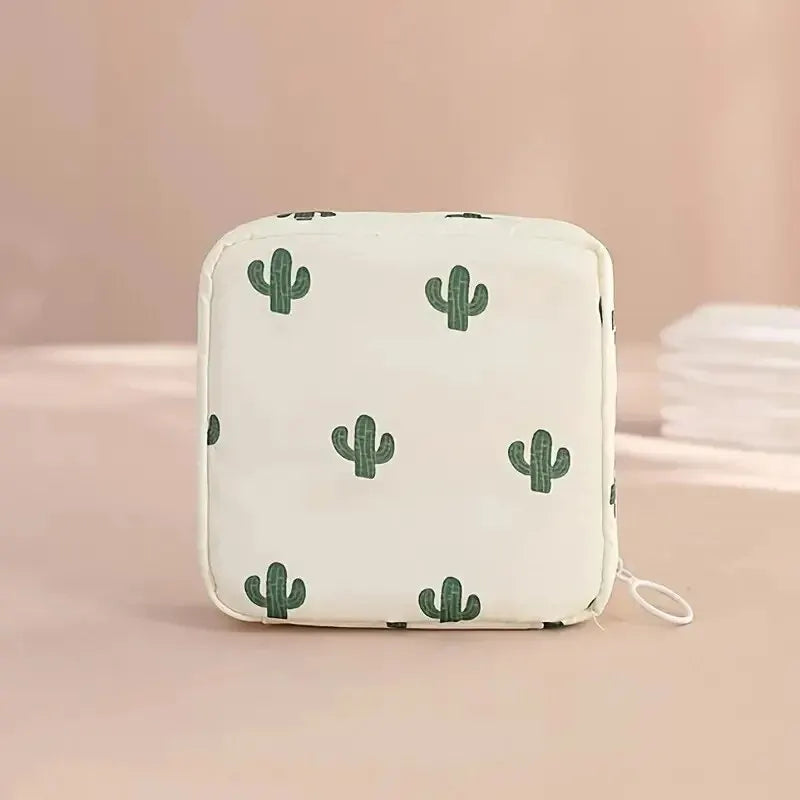 Necessaire para absorventes estampada