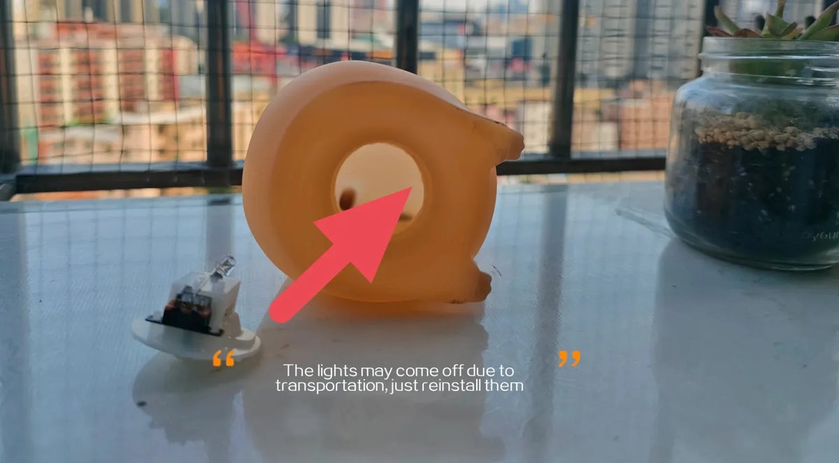 Luminária capivara de silicone com luz LED noturna