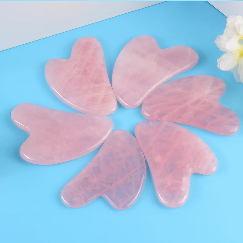 Gua sha de pedra natural para massagem facial