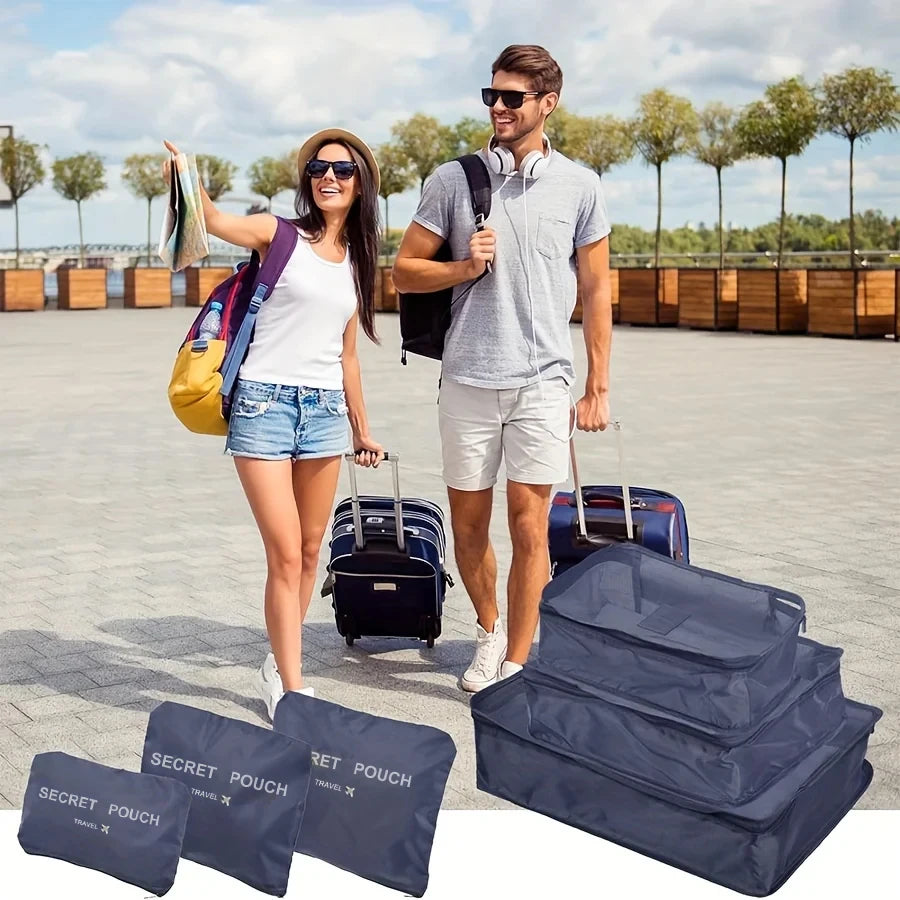 Kit 6 organizadores de mala para viagem