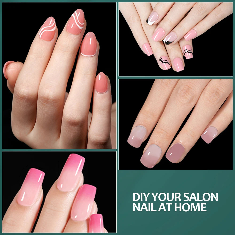 Kit 600 unhas postiças transparentes