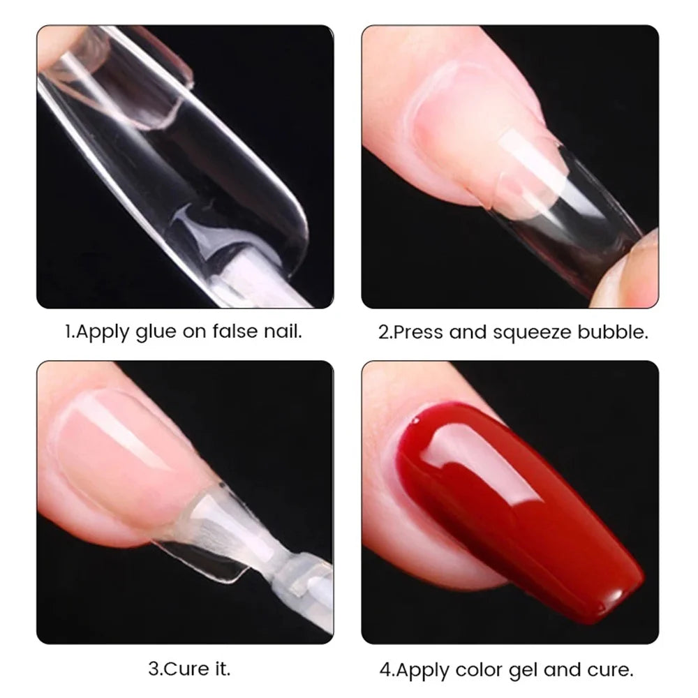 Kit 550 tips de unha em gel macio