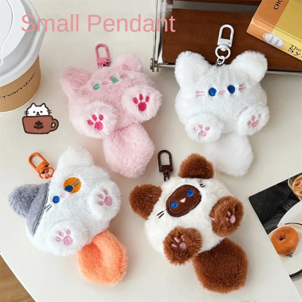 Chaveiro de pelúcia gatinho para bolsa