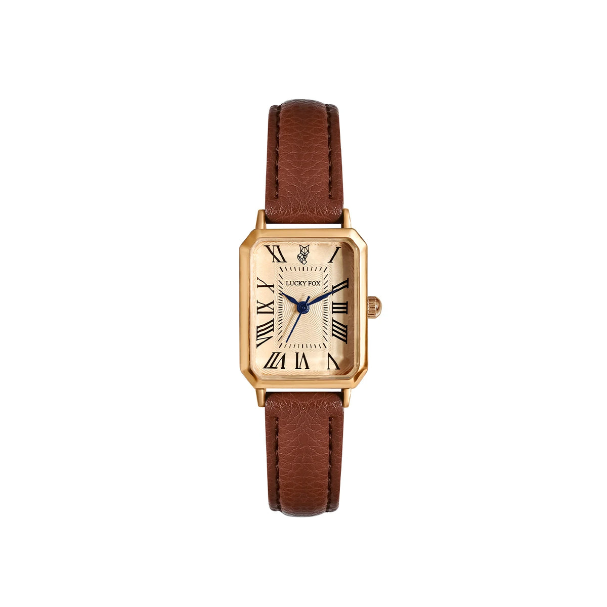 Relógio feminino retrô com pulseira de couro