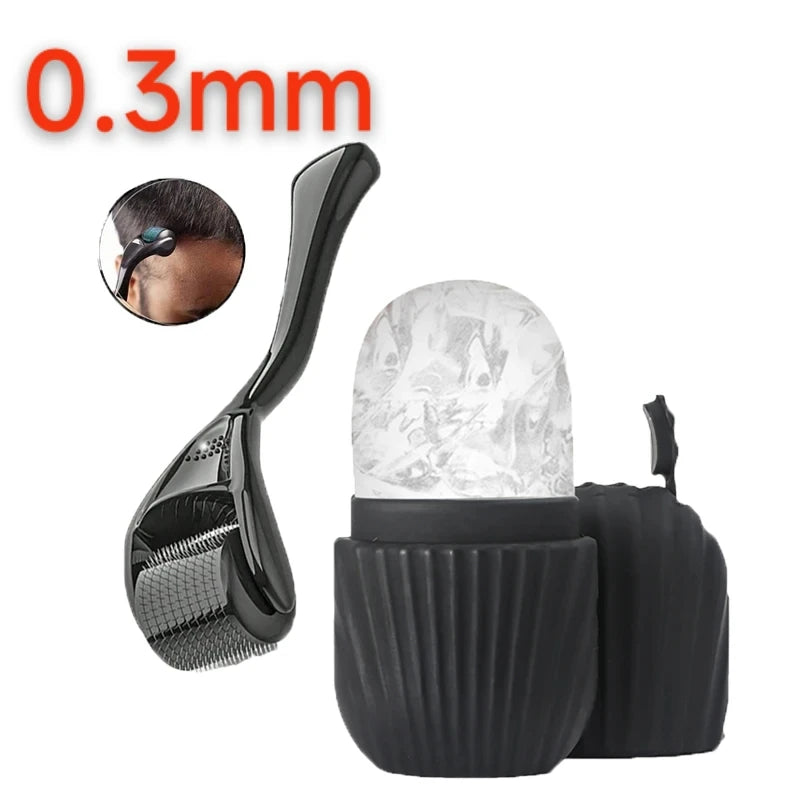 Rolo de gelo facial e gua sha (kit 1, 2 ou 3 peças)