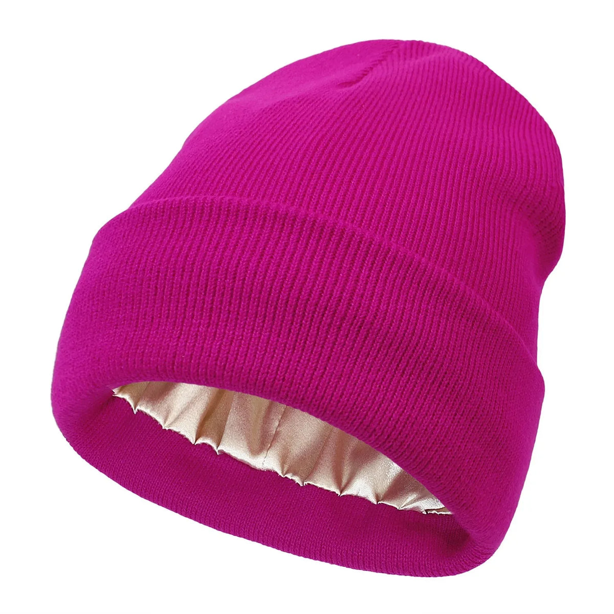 Gorro feminino forrado com cetim