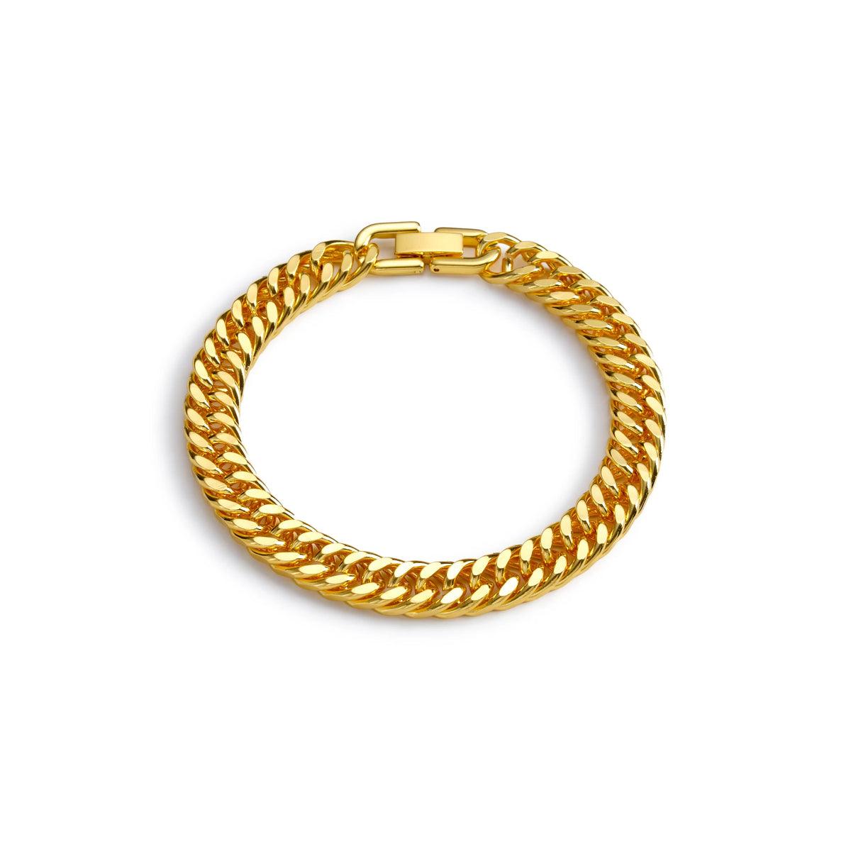 Pulseira masculina corrente cubana de aço inox