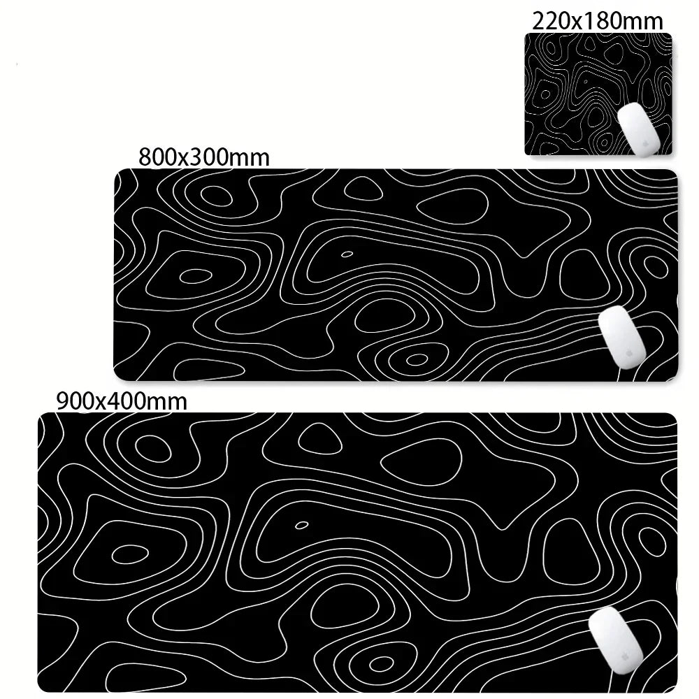 Mouse pad gamer grande estampa abstrata