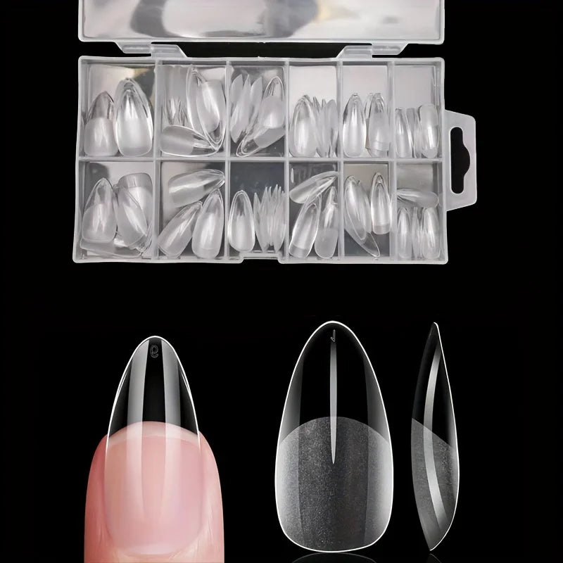Kit 120 unhas postiças tips (vários formatos)