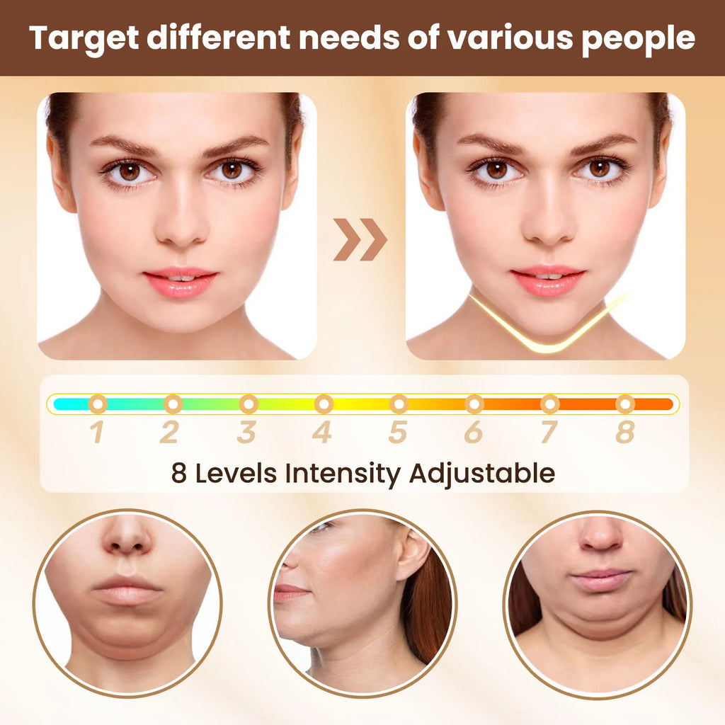 Aparelho elétrico de lifting facial V-Face (6 modos)