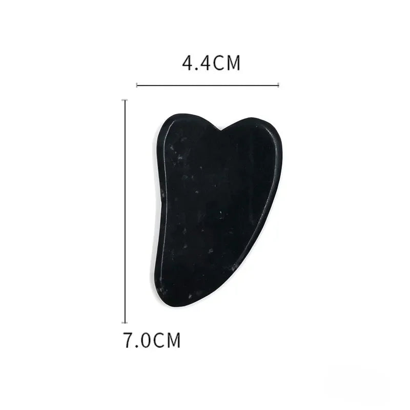 Rolo facial e gua sha de obsidiana