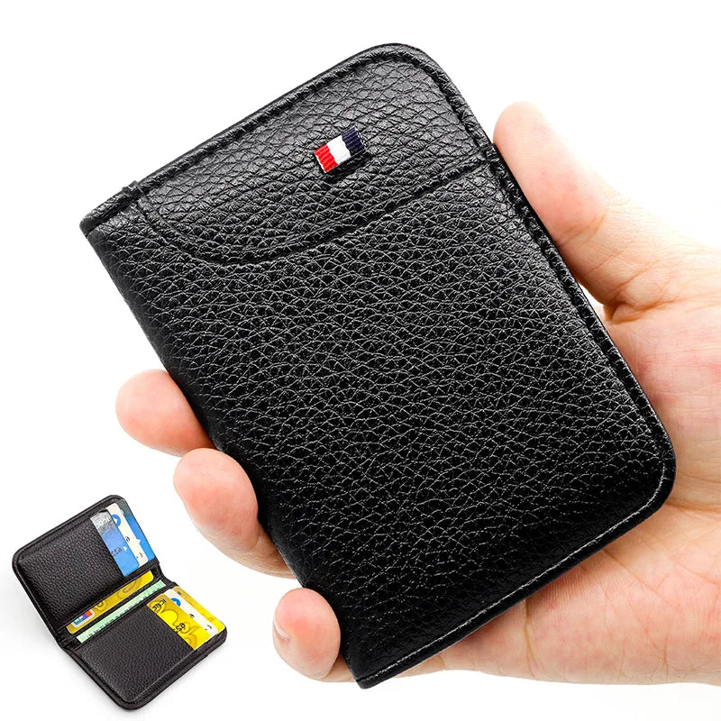 Carteira masculina slim porta-cartões