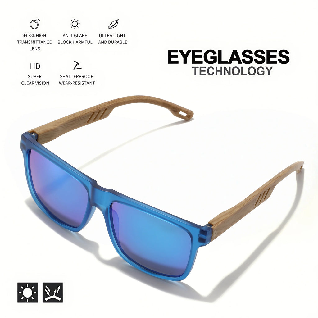 Óculos de sol quadrado com proteção UV400