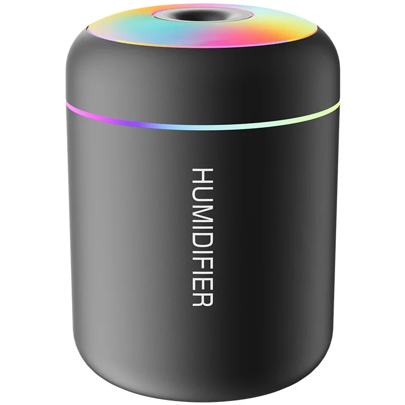 Mini umidificador e difusor de aromas USB 180 ml com luz