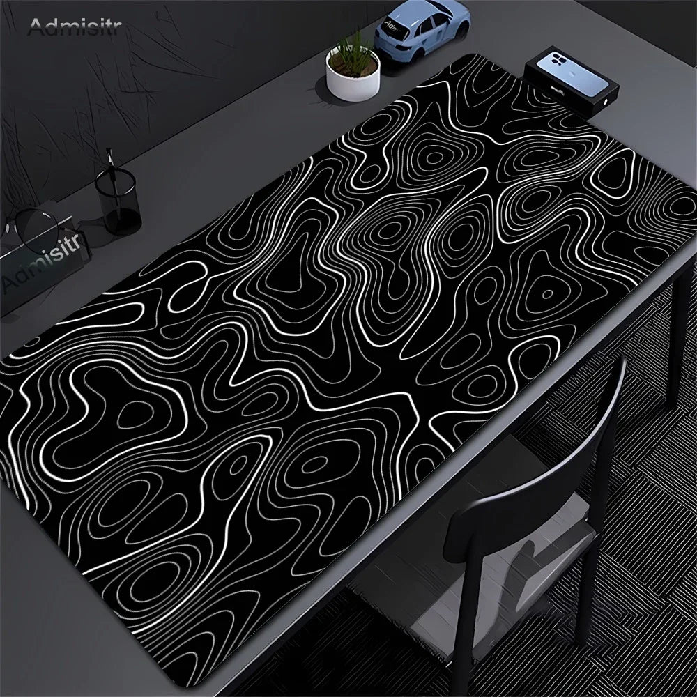 Mouse pad gamer grande estampa abstrata