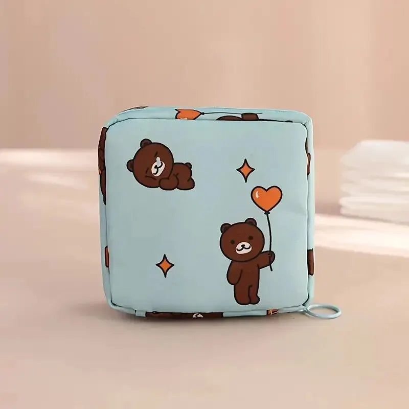 Necessaire para absorventes estampada