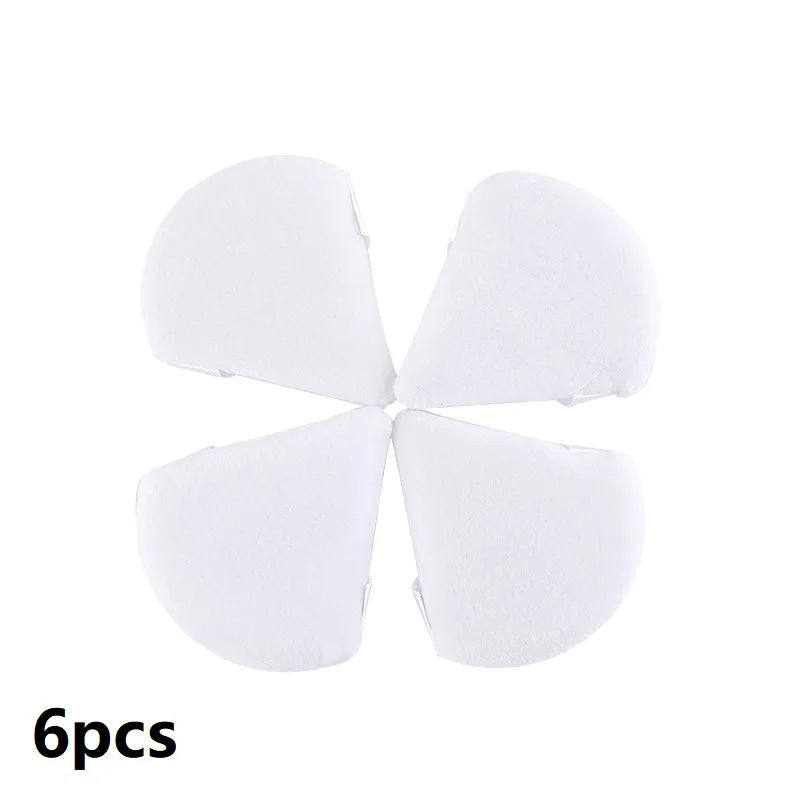 Mini puffs triangulares laváveis para maquiagem