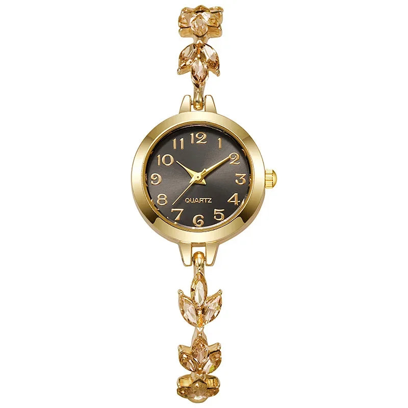 Relógio feminino pulseira com strass