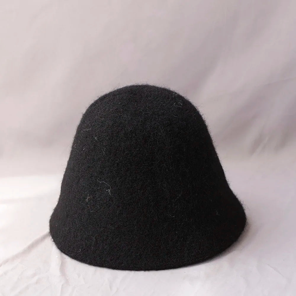 Chapéu bucket feminino de lã