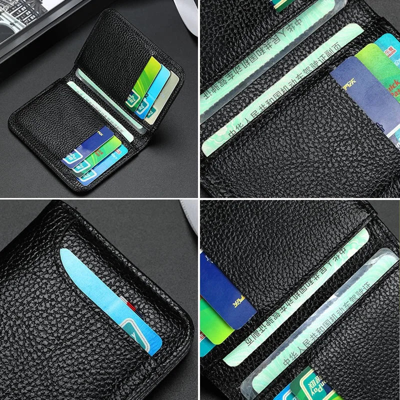 Carteira masculina slim porta-cartões