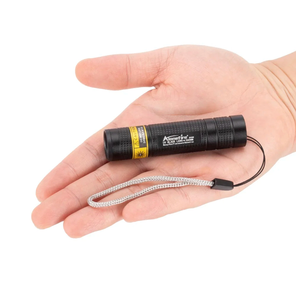 Lanterna UV 365 nm recarregável