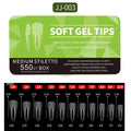 Kit 550 tips de unha em gel macio