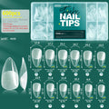 Kit 600 unhas postiças transparentes