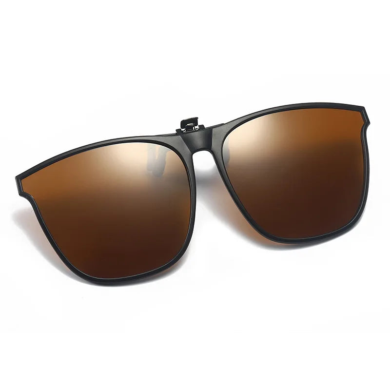 Óculos de sol clip-on polarizado para dirigir